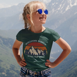 Camiseta Férias de Viagem Familiar Montam Crianças Person