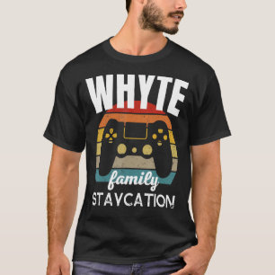 Camiseta Férias de Vídeo de Jogo de Escritura da Família Wh