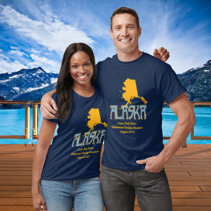 Camiseta Férias do cruzeiro da família de Alaska