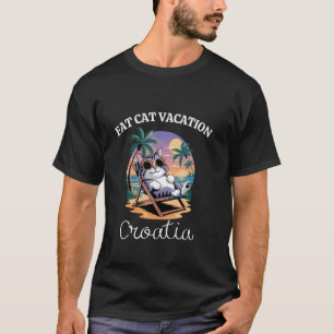 Camiseta Férias do Gato Gordo Croácia Viagens Croácia