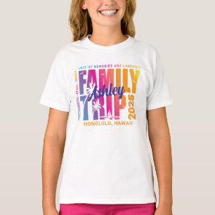 Camiseta Férias do Grupo Correspondente de Viagem da Famíli