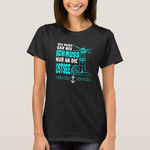 Camiseta Férias do Mar Báltico na Ilha do Mar do Norte da A