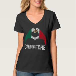 Camiseta Férias do México Vintage Campeche Bandeira do Méxi
