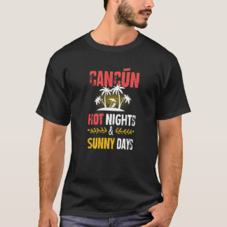 Camiseta Férias do Partido Cancún Noites no México Citação