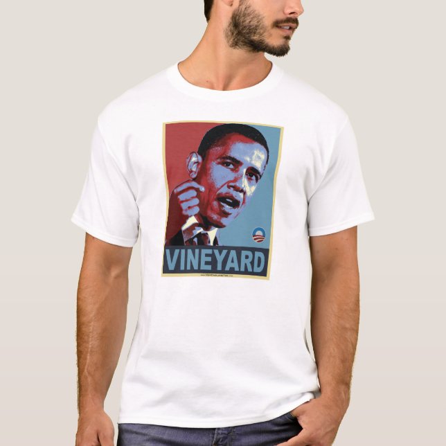 Camiseta Férias do vinhedo de Obama (Frente)