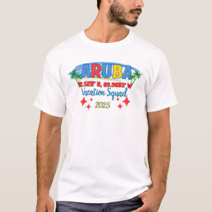 Camiseta Férias em Aruba 2025 Vibrações Escapada para Ilha