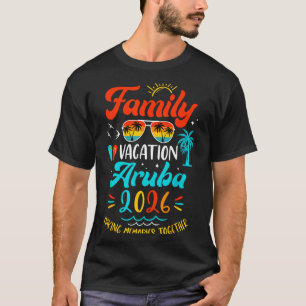 Camiseta Férias em Família 2026 Aruba Correspondência Féria
