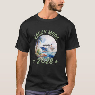 Camiseta Férias em Família 2028 Modo Navio de Cruzeiro
