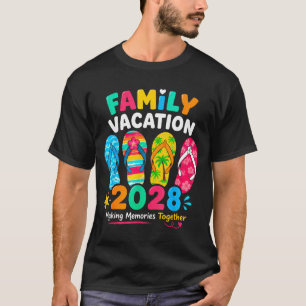 Camiseta Férias em família 2028 viagens de verão à praia em