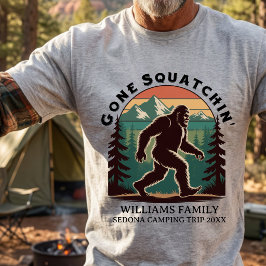 Camiseta Férias em Família Combinando Pé Grande Desaparecid