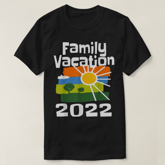 Camiseta Férias em Família Correspondentes 2022 Viagem de F (Frente do Design)