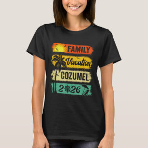 Camiseta Férias em Família Cozumel 2026 Grupo Divertido Com