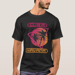 Camiseta Férias em Família Cuba Havana Palmeira Praia Ocean