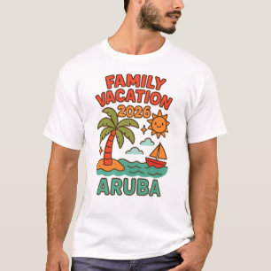 Camiseta Férias em Família em Aruba 2026