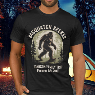 Camiseta Férias em Família em busca do Sasquatch na Florest