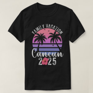 Camiseta Férias em Família em Cancun México 2025 Família Co