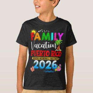 Camiseta Férias em família em Porto Rico 2026 grupo corresp