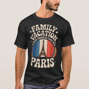 Camiseta Férias em Família França Paris Torre Eiffel Viagem