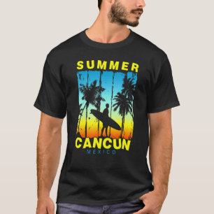 Camiseta Férias em Família México Cancun Praia do Pôr do So
