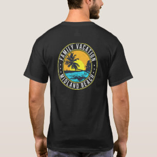 Camiseta Férias em família Midland Beach Beach Nova York Be