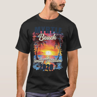 Camiseta Férias em Família Myrtle Beach Viagem de Verão 202