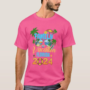 Camiseta Férias em Família na Flórida 2024 Praia Férias de