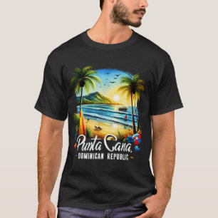 Camiseta Férias em Família na Praia de Punta Cana na Repúbl