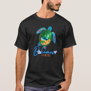 Camiseta Férias em Família no Caribe com Tartarugas Marinha