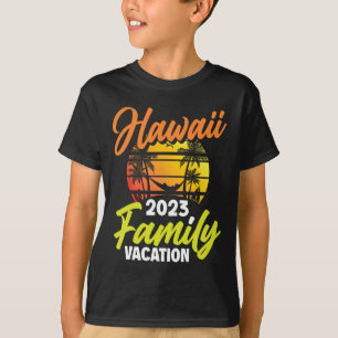 Camiseta Férias em Família no Havaí Surfando Surfista Havaí
