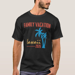 Camiseta Férias em Família no Havaí Viagem 2026 Praia Verão