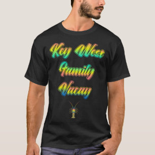 Camiseta Férias em Família nos Florida Keys Sunset Lobster