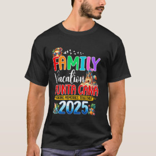 Camiseta Férias em Família Punta Cana 2025 Roupas de Natal