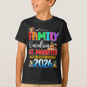 Camiseta Férias em Família St Maarten 2026 Verão Combinando