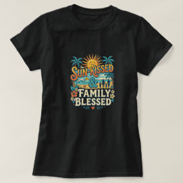 Camiseta Férias em Família Tropicais Retrô & Reunião de Pra