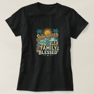 Camiseta Férias em Família Tropicais Retrô & Reunião de Pra