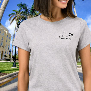 Camiseta Férias em Família Viagem Avião & Localização Perso