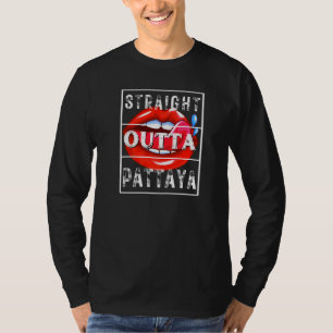 Camiseta Férias em Pattaya Tailândia Vibrações de Praia Ret