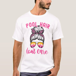 Camiseta Férias Engraçadas Cabelo de Piscina de Verão de Pr