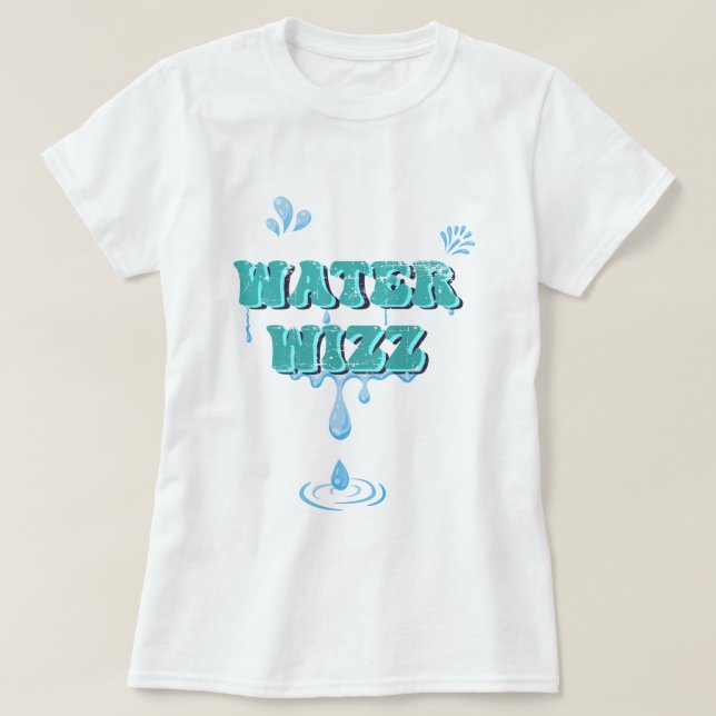 Camiseta Férias Engraçadas do Water Wizard (Frente do Design)