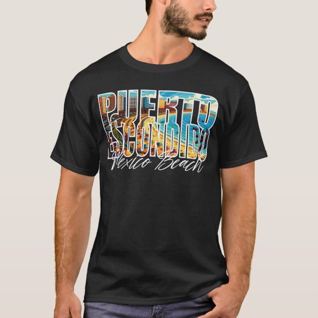 Camiseta Férias Exclusivas de Porto Escondido de Areia (Frente)