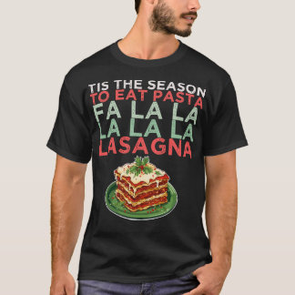 Camiseta Férias Fa la Lasagna Pasta Natal