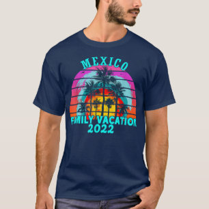 Camiseta Férias Familiares 2022 Família Retro Meico Matchin