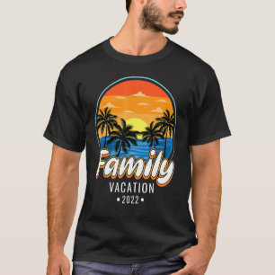 Camiseta Férias Familiares 2022 Trip Summer Vacation Beach