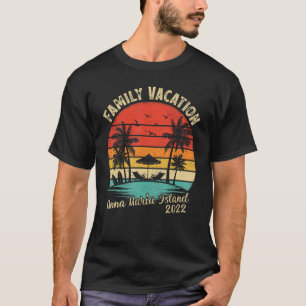 Camiseta Férias Familiares 2022 Vintage Florida Anna Maria 