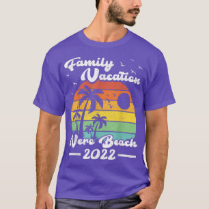 Camiseta Férias Familiares 2022 Vintage Florida Vero Beach