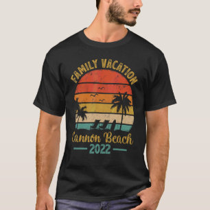 Camiseta Férias Familiares 2022 Vintage Palm Tree Oregon Ca