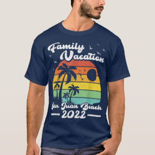 Camiseta Férias Familiares 2022 Vintage Porto Rico San Juan