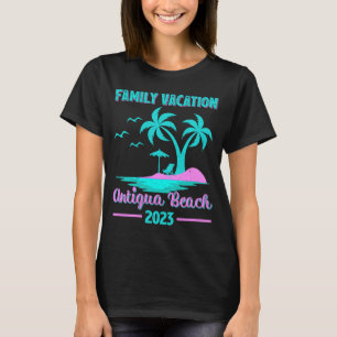 Camiseta Férias Familiares 2023 Palm Tree Barbuda Antigua B