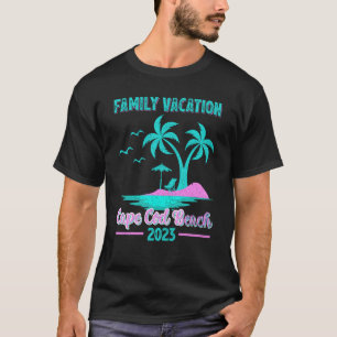 Camiseta Férias Familiares 2023 Palm Tree Massachusetts Cap