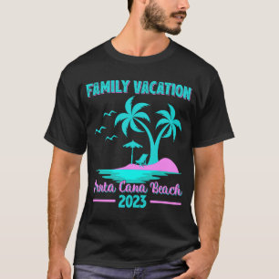 Camiseta Férias Familiares 2023 Palm Tree Punta Cana Beach
